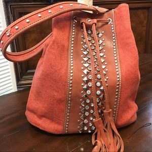 Orange Boho Purse